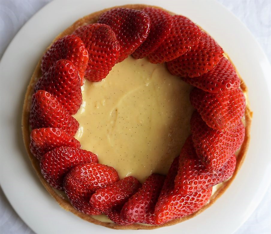 montage tarte tarte aux fraises