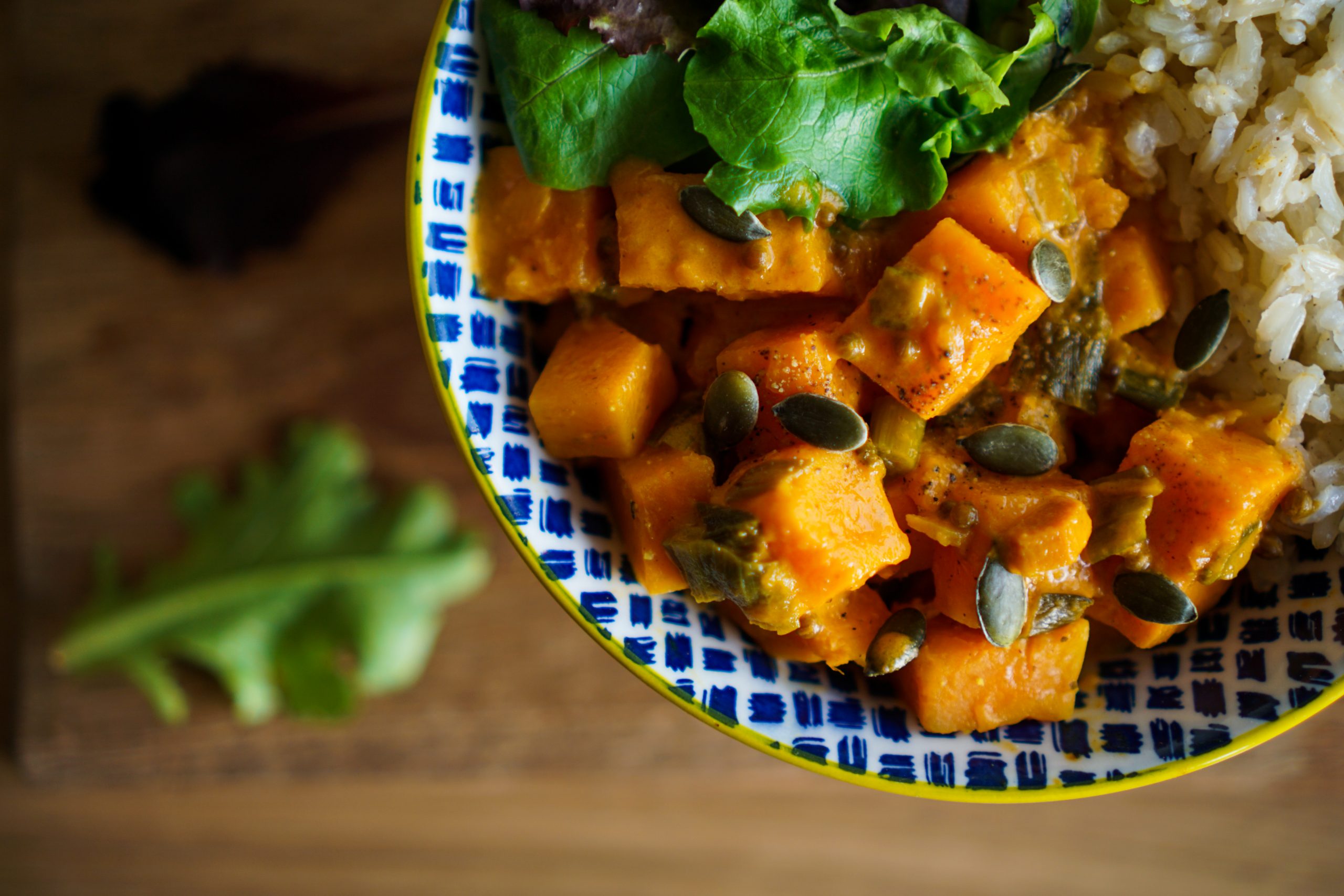 Curry vegan de patates douces